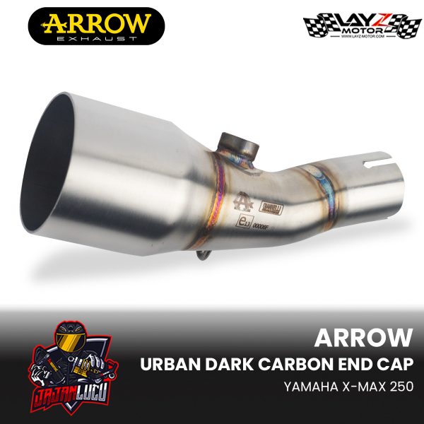 Arrow Exhaust Urban Dark Carbon End Cap - Yamaha XMAX 250 - Image 3