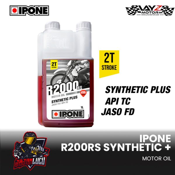 IPONE R2000RS Strawberry - 1L Oli Samping 2T