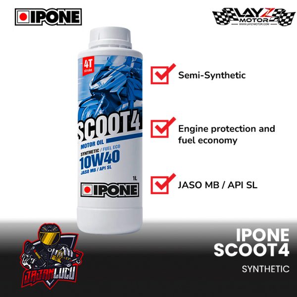 IPONE Scoot 4 10W-40 Semi Synthetic