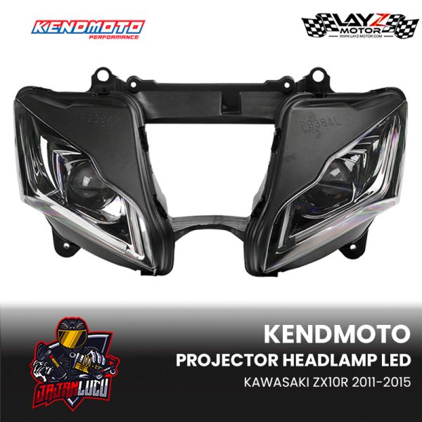 Kendmoto LED Headlamp Projector Kawasaki ZX10R 2011-2015 - Image 2