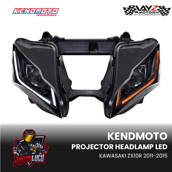 Kendmoto LED Headlamp Projector Kawasaki ZX10R 2011-2015 - Image 3