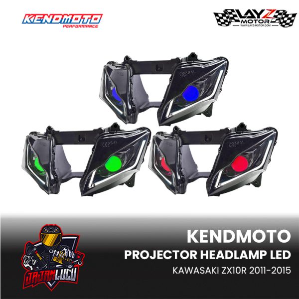 Kendmoto LED Headlamp Projector Kawasaki ZX10R 2011-2015