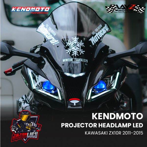 Kendmoto LED Headlamp Projector Kawasaki ZX10R 2011-2015 - Image 5