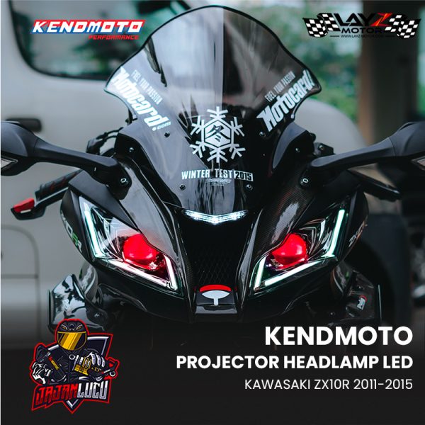 Kendmoto LED Headlamp Projector Kawasaki ZX10R 2011-2015 - Image 4