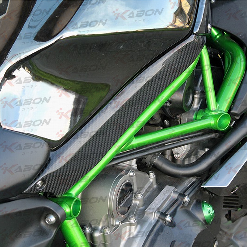 Kabon X Kawasaki H Side Tank Panel Dry Carbon Layz Motor