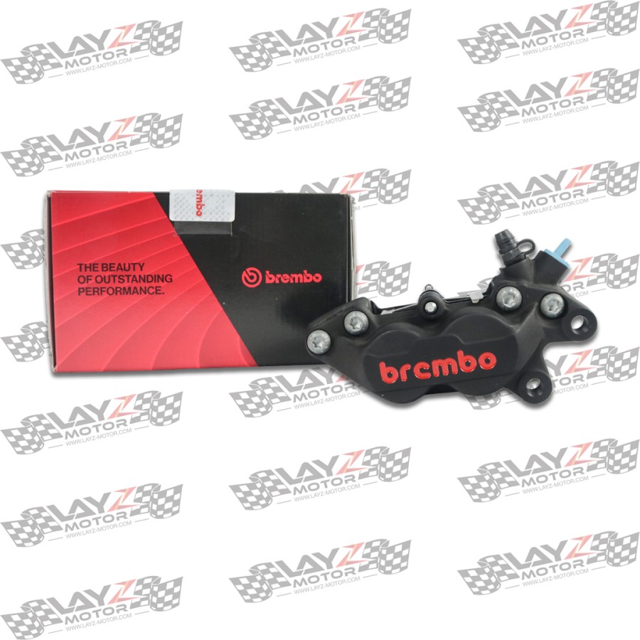 BREMBO Kaliper P4-30/34 Black - Layz Motor