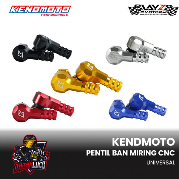 Kendmoto Tire Valve 90 Degree Angle CNC Alumunium - M10 Universal