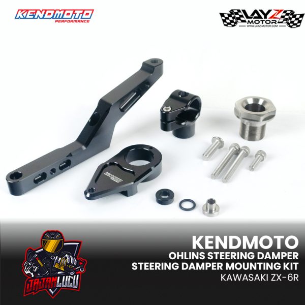 Ohlins Steering Damper + Kendmoto Mounting Kit - Kawasaki ZX-6R