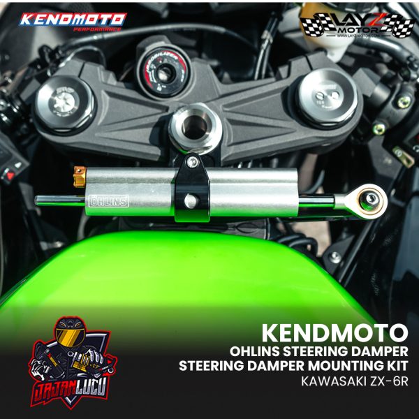 Ohlins Steering Damper + Kendmoto Mounting Kit - Kawasaki ZX-6R - Image 3