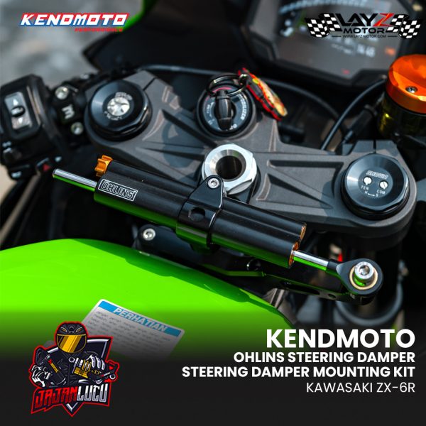 Ohlins Steering Damper + Kendmoto Mounting Kit - Kawasaki ZX-6R - Image 2