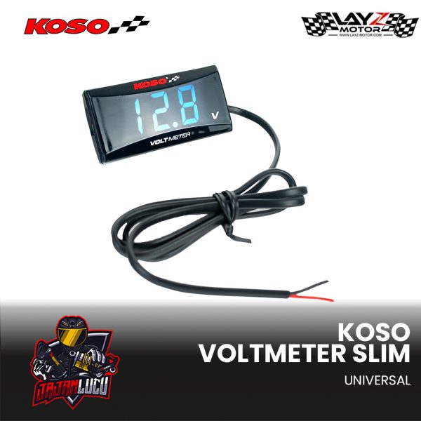 Koso Voltmeter Slim Blue