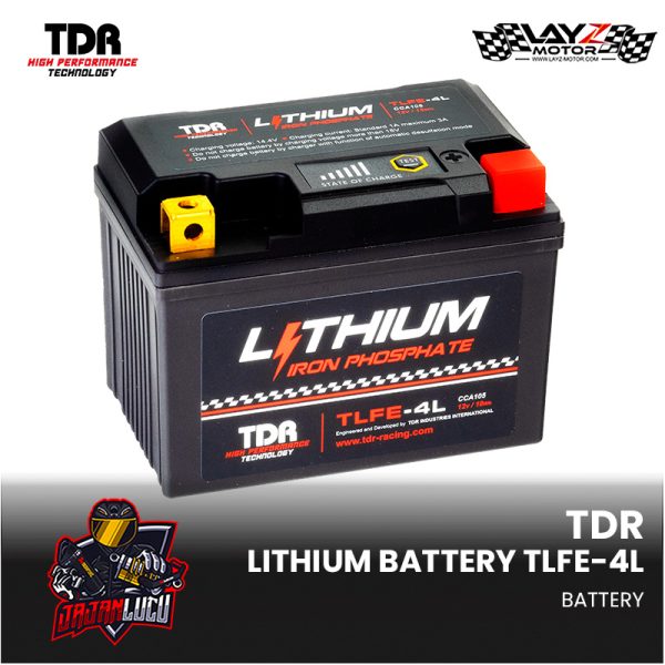 TDR AKI Litihium Scoopy Beat Mio RX King TLFE-4L 12V