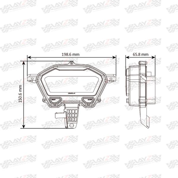 Koso New Remora Meter With 8 Colours For Vario 160 / New Vario 150 ESP / Vario 125 With Meter Adapter Wire - Image 2