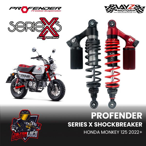 Profender Series X Shockbreaker Belakang Honda Monkey 125 2022+