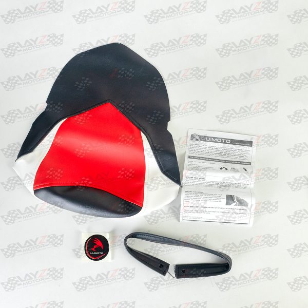 LUIMOTO Seat Cover R25 Red/White/Black - Image 2