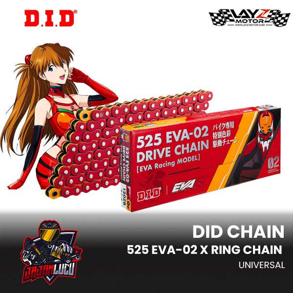 DID Rantai EVA-02 525-120L X-ring Limited Edition Evangelion