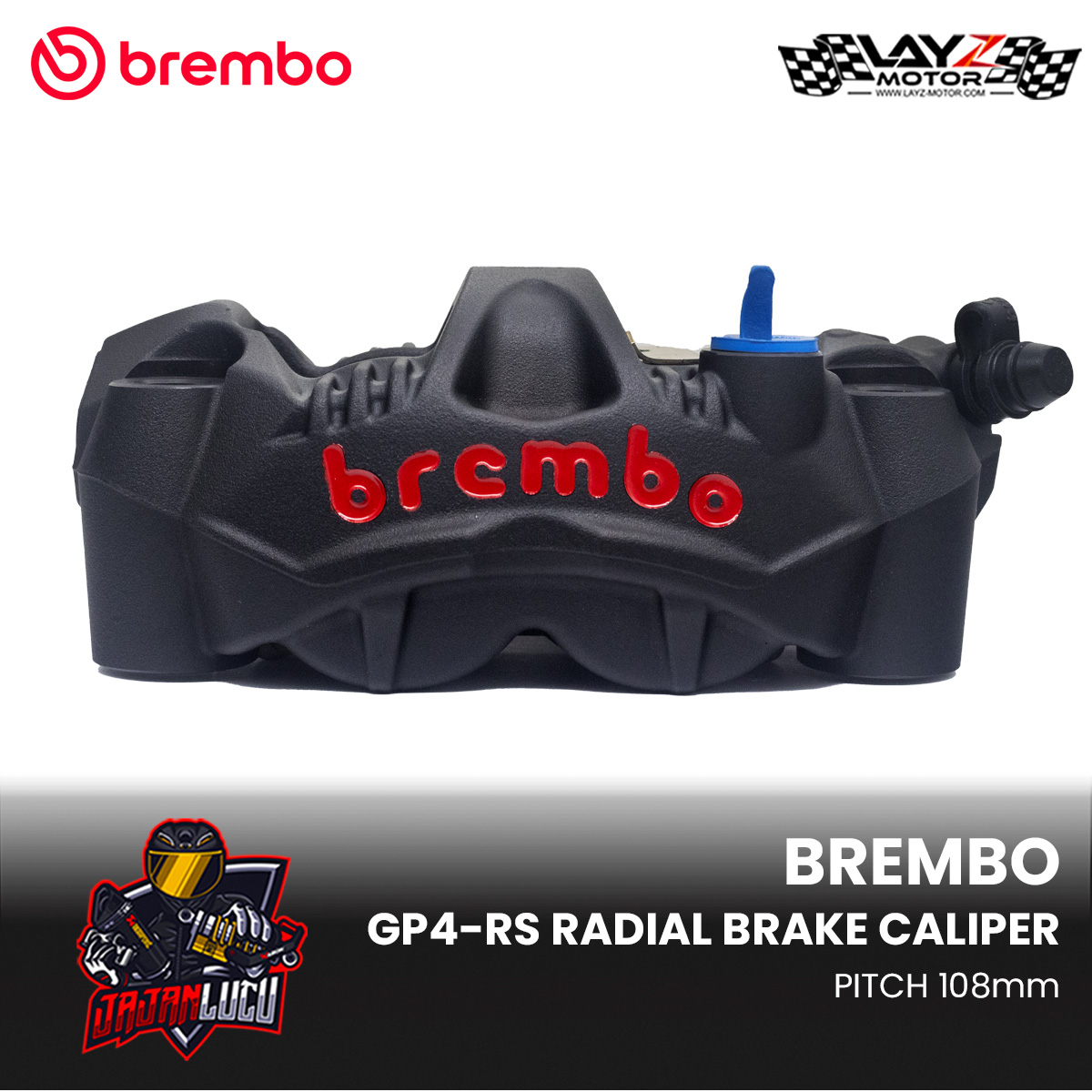 Brembo Front Brake Radial Calipers Monobloc GP4-RS - Black