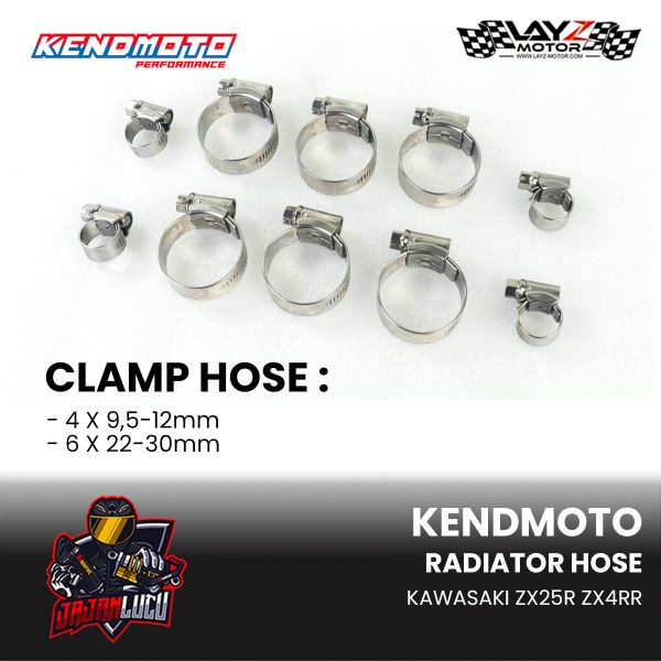Kendmoto Radiator Hose Selang Radiator Silicone - Kawasaki ZX25R ZX4RR - Image 6