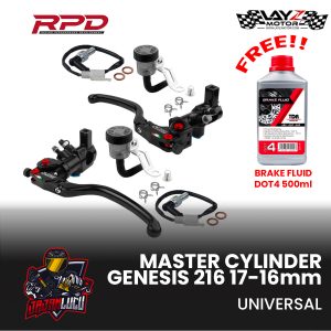 RPD Master Rem Radial Genesis 216 Set 17mm (R) dan 16mm (L) + Switch Brake
