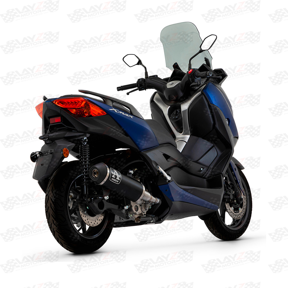 ARROW_XMAX 250 SLIP ON BLACK HOMOLOGATED copy 4