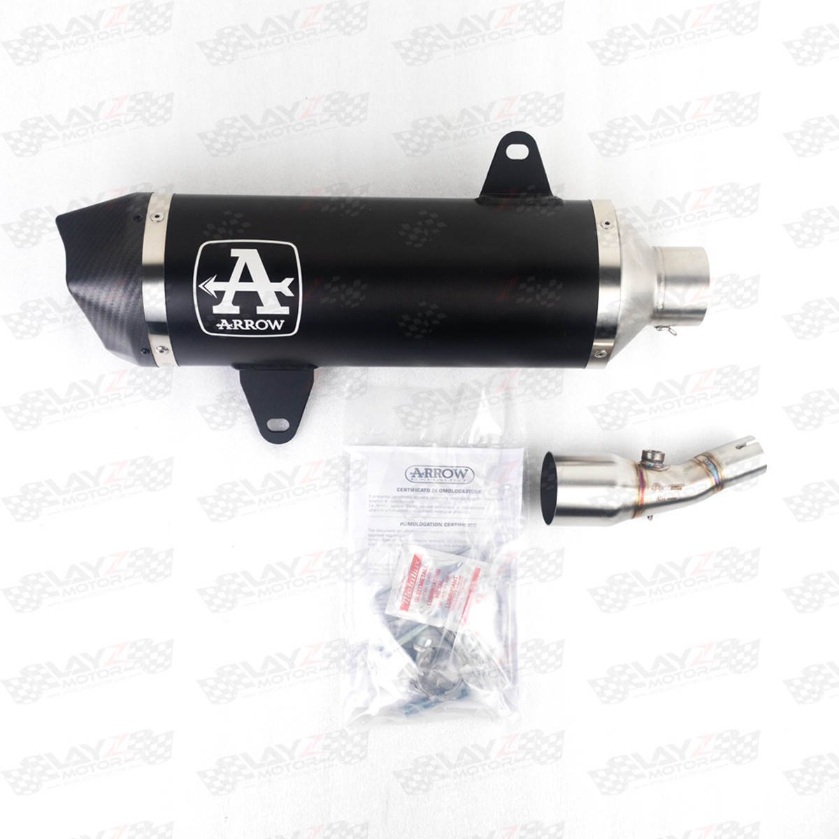 ARROW_XMAX 250 SLIP ON BLACK HOMOLOGATED