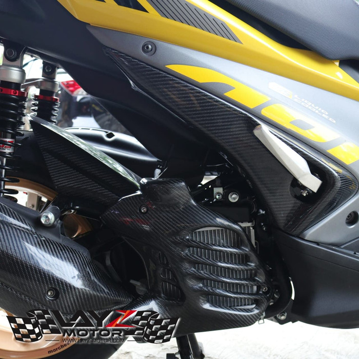 KABON-Yamaha-AEROX-155-Cover-Radiator-Carbon