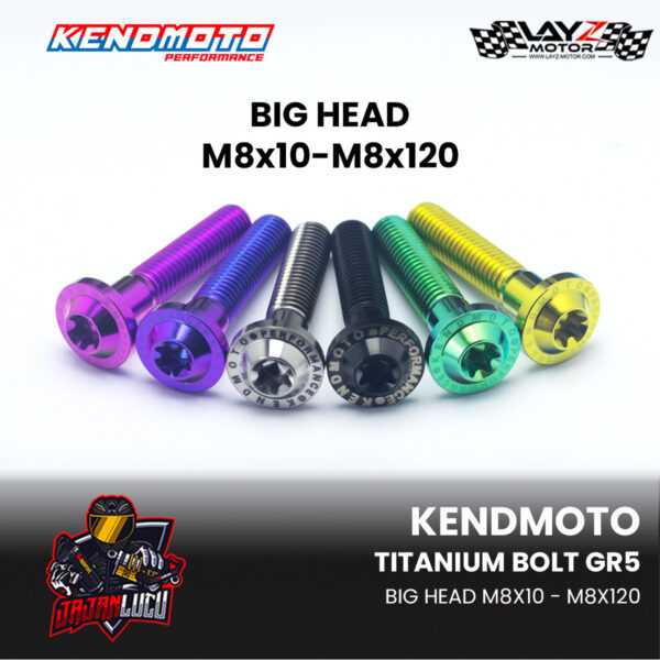 Kendmoto Baut Titanium “Big Head” – M8