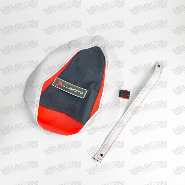 Second image of Luimoto Race | Passenger Seat Cover Black/Red/White - Honda CBR 250RR