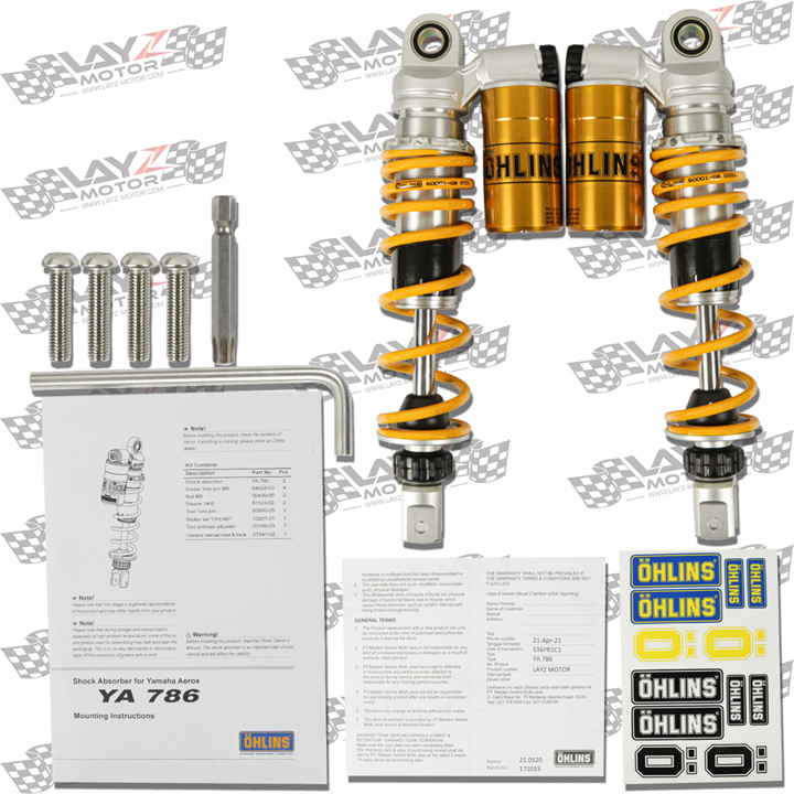 Ohlins-Aerox-YA786Stiker