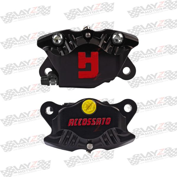 Accossato Rear Axial Brake 2P Caliper CNC Black - Image 3