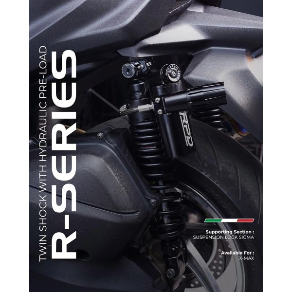 RPD R-Series Twin Shockbreaker Belakang 350mm - Yamaha XMAX 250 - Image 4