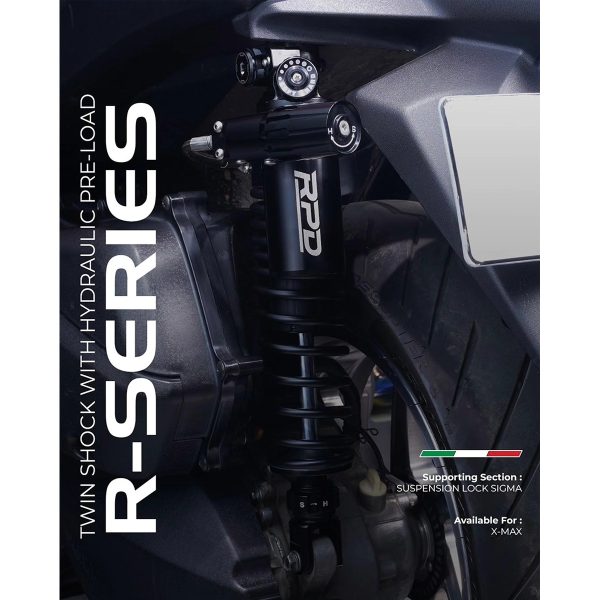 RPD R-Series Twin Shockbreaker Belakang 350mm - Yamaha XMAX 250 - Image 5
