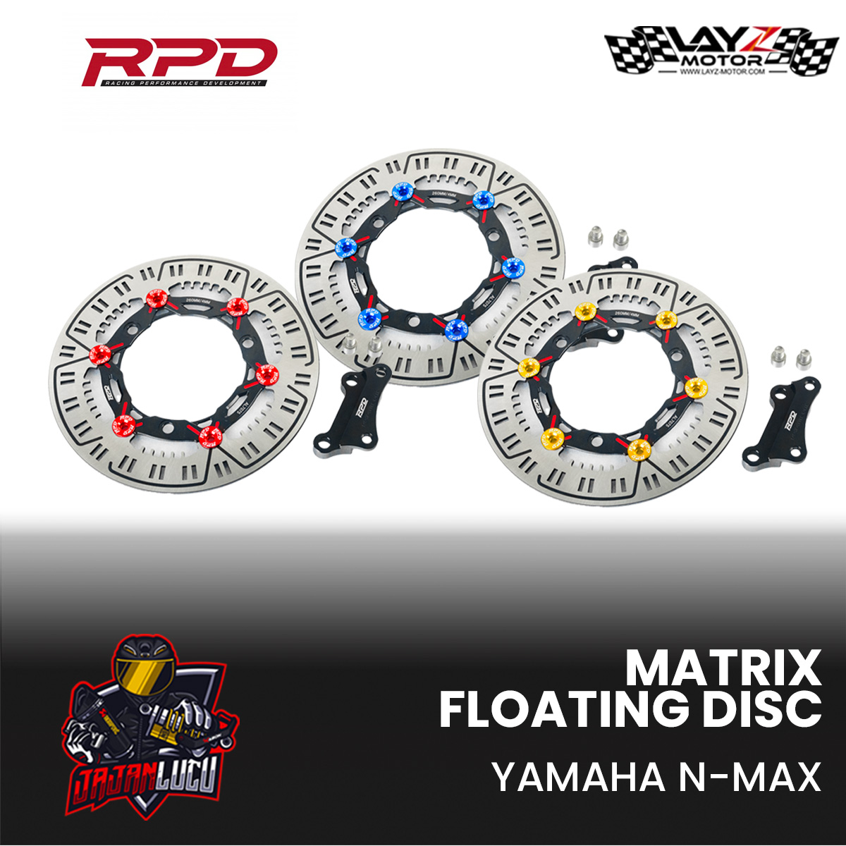 RPD Matrix Front Floating Disc Rotor 260mm- Yamaha N-Max |  Aerox | Lexi